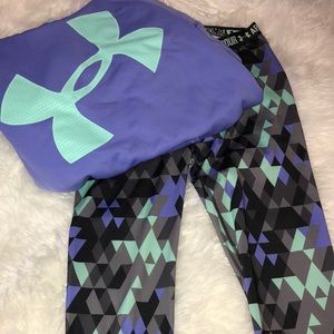Under-armor hoodie and leggings buy one or both.